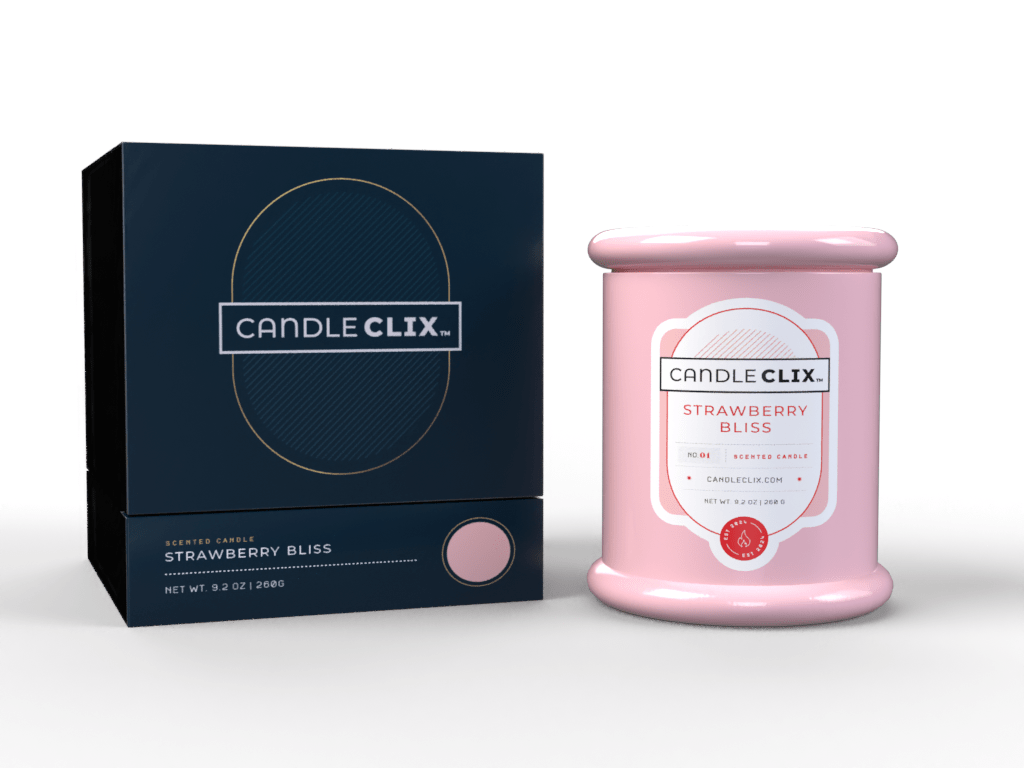 CandleClix Series 01 Strawberry Bliss - Scented Decorative Candle for Home Fragrance